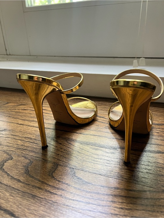 Giuseppe Zanotti Shoes - Giuseppe Zanotti Shiny Gold Stiletto Sandals